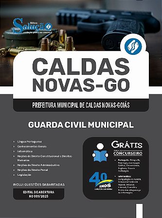 Apostila GCM Caldas Novas - GO 2025 - Guarda Civil Municipal