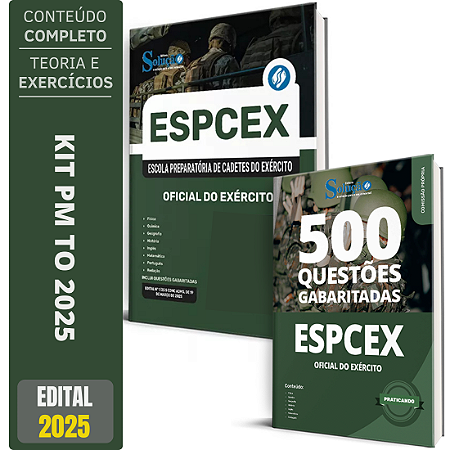 Kit Apostila ESPCEX 2025 - Oficial - Cadetes do Exército + Questões