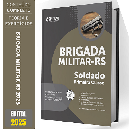 Apostila Concurso Brigada Militar RS 2025 - Soldado Primeira Classe