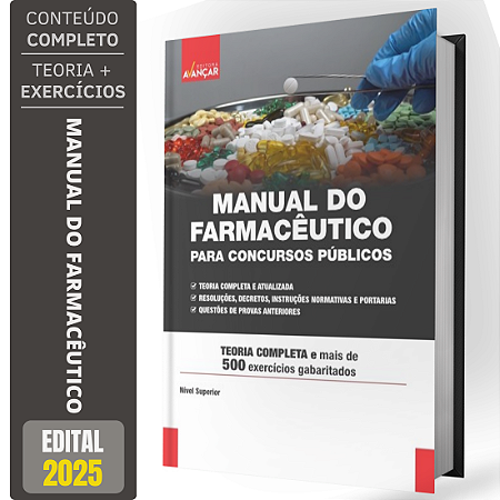 Apostila Manual Do Farmacêutico Para Concursos Públicos 2025