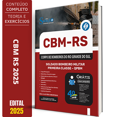 Apostila CBM RS 2025 - Soldado - Corpo de Bombeiros do Rio Grande do Sul - QPBM