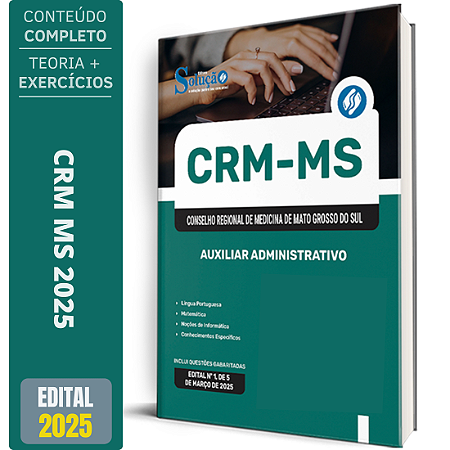 Apostila CRM MS 2025 - Auxiliar Administrativo