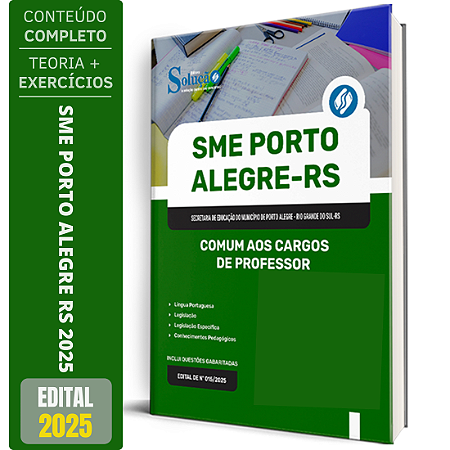 Apostila SME Porto Alegre 2025 - Comum aos Cargos de Professor
