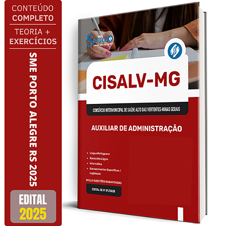 Apostila CISALV MG 2025 - Auxiliar de Administração