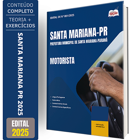 Apostila Prefeitura de Santa Mariana PR 2025 - Motorista