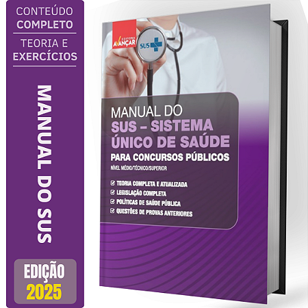 Manual Do Sus Sistema Único De Saúde Para Concursos Públicos 2025