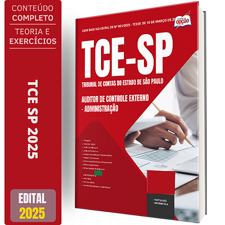 Apostila TCE SP 2025 - Auditor de Controle Externo - Administração