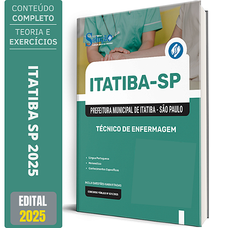 Apostila Prefeitura de Itatiba SP 2025 - Técnico de Enfermagem