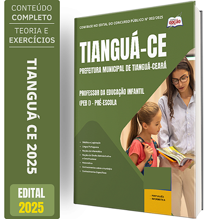 Apostila Prefeitura de Tianguá CE 2025 - Professor da Educação Infantil (PEB I) - Pré-Escola
