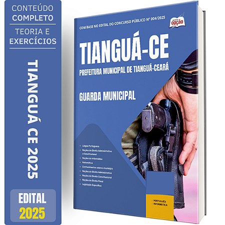 Apostila Prefeitura de Tianguá CE 2025 - Guarda Municipal
