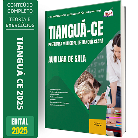 Apostila Prefeitura de Tianguá CE 2025 - Auxiliar de Sala