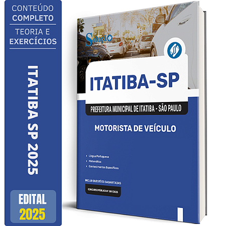 Apostila Prefeitura de Itatiba SP 2025 - Motorista de Veículo