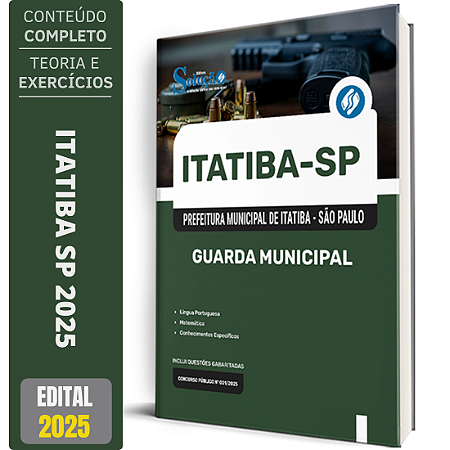 Apostila Prefeitura de Itatiba SP 2025 - Guarda Municipal