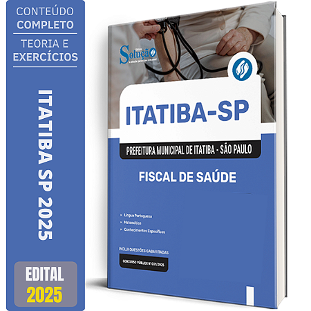Apostila Prefeitura de Itatiba SP 2025 - Fiscal de Saúde
