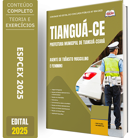 Apostila Prefeitura de Tianguá CE 2025 - Agente de Trânsito (Masculino e Feminino)