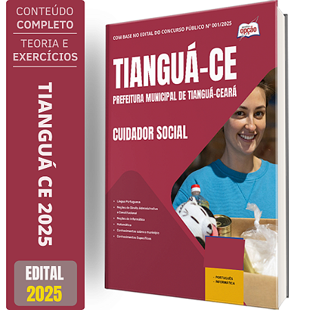 Apostila Prefeitura de Tianguá CE 2025 - Cuidador Social