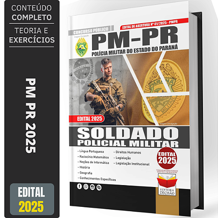 Apostila PM PR 2025 - SOLDADO POLICIAL MILITAR
