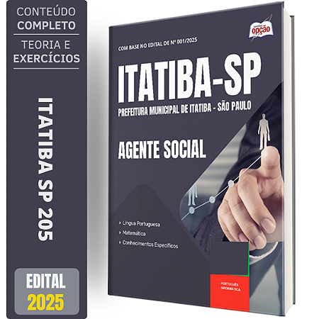 Apostila Prefeitura de Itatiba SP 2025 - Agente Social