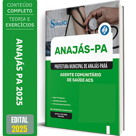 Apostila Prefeitura de Anajás PA 2025 - Agente Comunitário de Saúde (ACS)