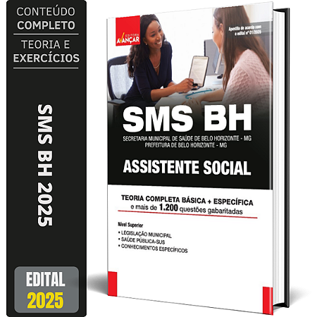Apostila Concurso Sms Bh 2025 - Assistente Social