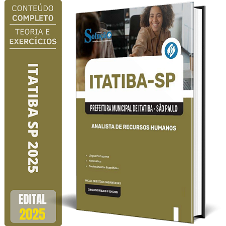 Apostila Prefeitura de Itatiba SP 2025 - Analista de Recursos Humanos
