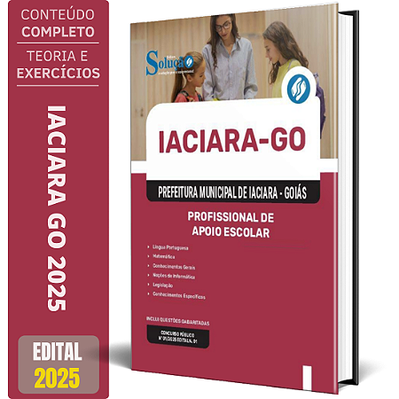 Apostila Prefeitura de Iaciara GO 2025 - Profissional de Apoio Escolar