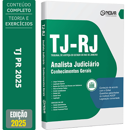 Apostila TJ RJ 2025 - Analista Judiciário (Conhecimentos Gerais)