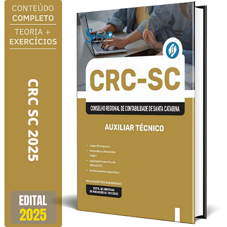 Apostila CRC SC 2025 - Auxiliar Técnico
