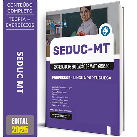 Apostila SEDUC MT 2025 - Professor - Língua Portuguesa