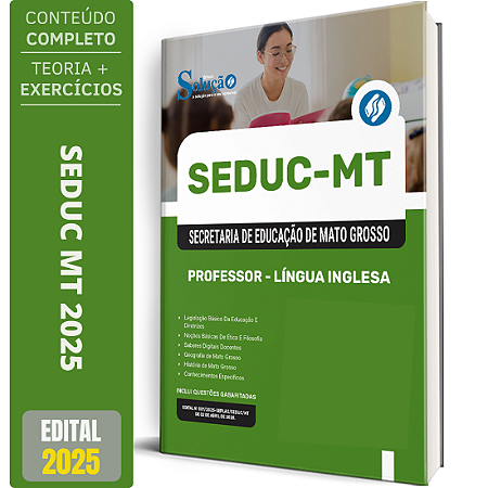 Apostila SEDUC MT 2025 - Professor - Língua Inglesa