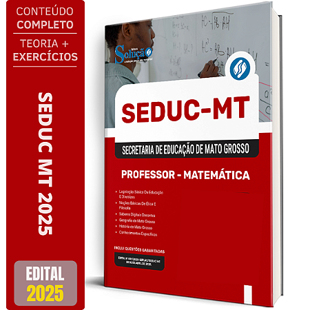 Apostila SEDUC MT 2025 - Professor - Matemática