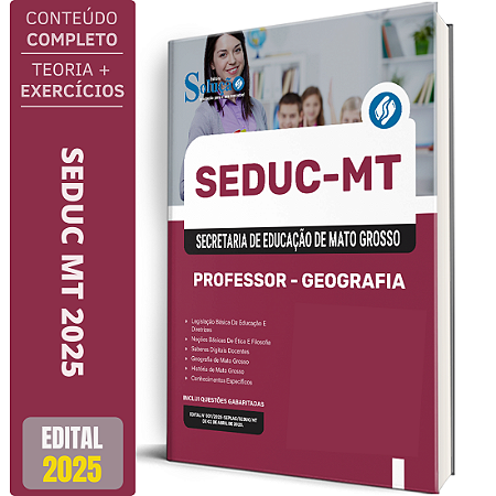 Apostila SEDUC MT 2025 - Professor - Geografia