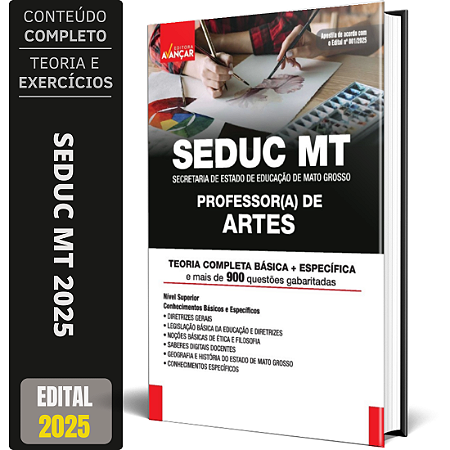 Apostila Seduc Mt 2025 - Professor (a) De Artes