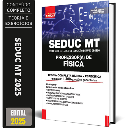 Apostila Seduc Mt 2025 - Professor (a) De Física