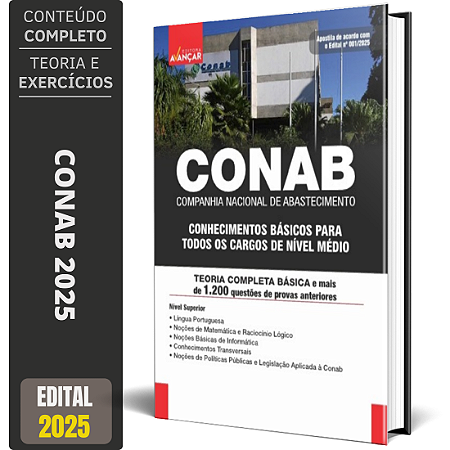 Apostila Conab 2025 - Conhecimentos Básicos Para Nível Médio