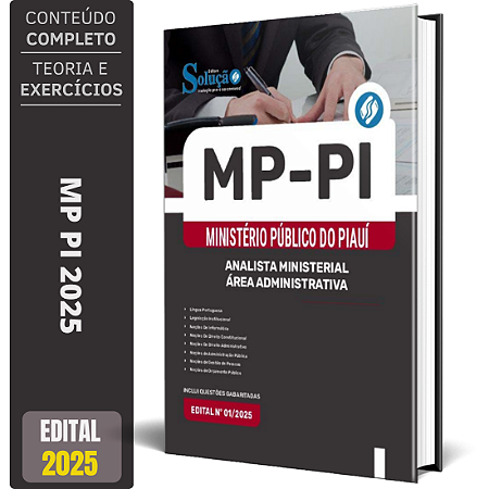 Apostila MP PI 2025 - Analista Ministerial - Área Administrativa