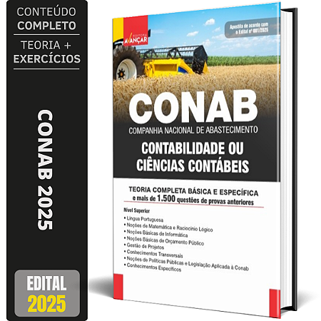 Apostila Conab 2025 - Contabilidade Ou Ciências Contábeis