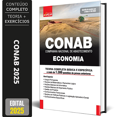 Apostila Conab 2025 - Economia