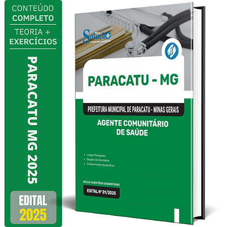 Apostila Prefeitura de Paracatu MG 2025 - Agente Comunitário de Saúde