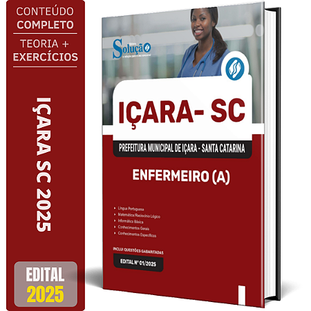 Apostila Prefeitura de Içara SC 2025 - Enfermeiro(a)