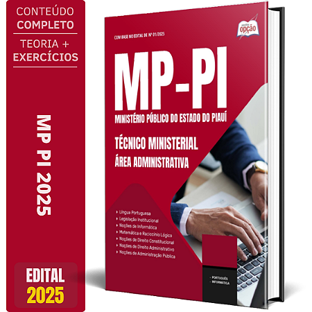 Apostila MP PI 2025 - Técnico Ministerial - Área Administrativa