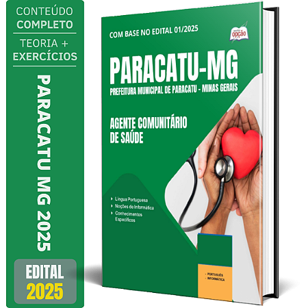 Apostila Prefeitura de Paracatu MG 2025 - Agente Comunitário de Saúde