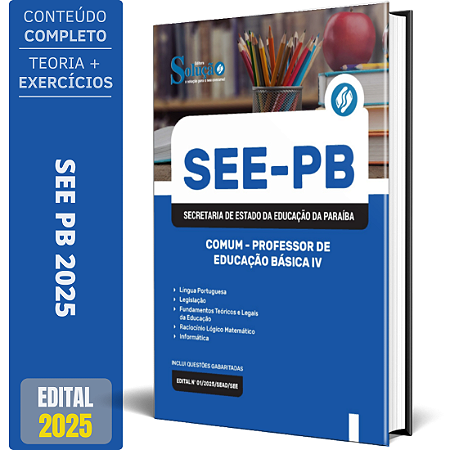 Apostila SEE PB 2025 - Comum - Professor de Educação Básica IV