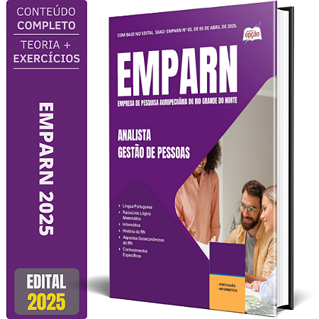 Apostila Concurso EMPARN 2025 - Analista - Gestão de Pessoas