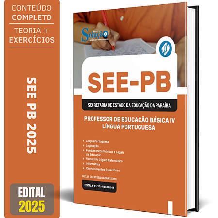 Apostila SEE PB 2025 - Professor de Educação Básica IV - Língua Portuguesa
