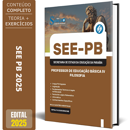 Apostila SEE PB 2025 - Professor de Educação Básica IV - Filosofia