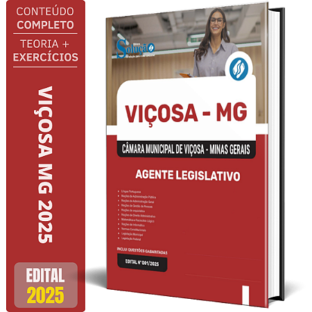 Apostila Câmara Viçosa MG 2025 - Agente Legislativo