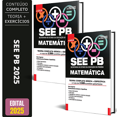 Apostila Concurso See Pb 2025 - Professor Matemática