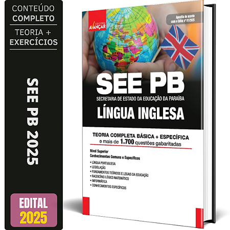 Apostila Concurso See Pb 2025 - Professor Língua Inglesa