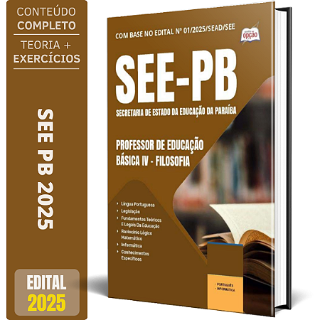 Apostila SEE PB 2025 - Professor de Educação Básica IV - Filosofia